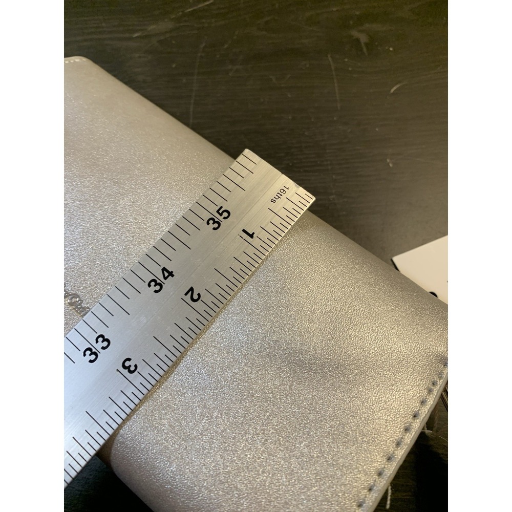 CXL by Christian Lacroix Clutch Wristlet Womens Small Silver Park Smooth‎ Logo - Picture 9 of 11
